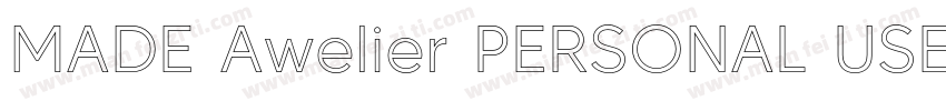 MADE Awelier PERSONAL USE ExtraBold字体转换